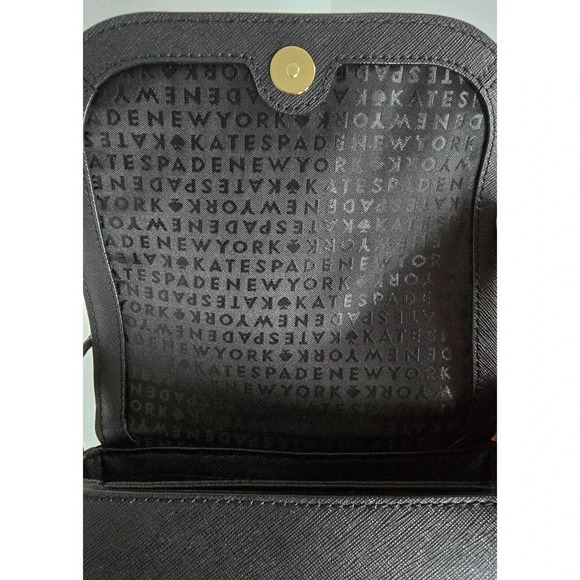 KATE SPADE NEW YORK CROSSBODY PURSE BLACK SAFFIANO LEATHER SMALL - Picture 7 of 9